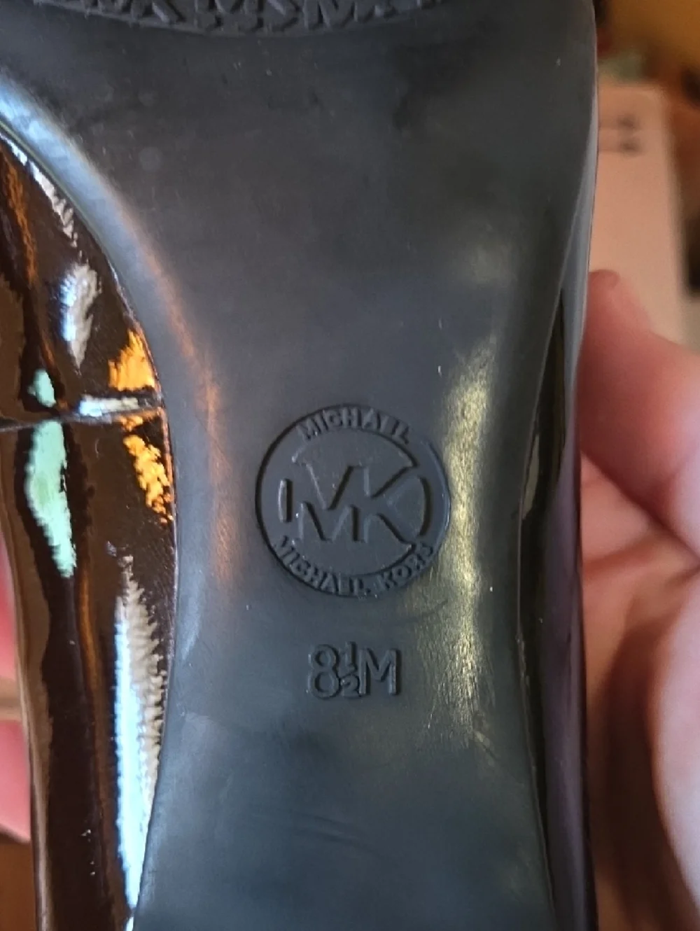Michael Kors Black Patent Pointed-Toe Stiletto Pumps - Picture 2 of 5